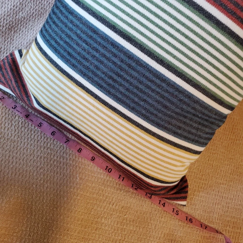 Ikea Kuddviva Lumbar‎ Pillow Striped Cottage 16x26 With Feather Inner Decor